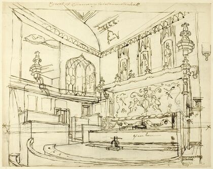 Court of Chancery, Westminster Hall (c. 1808)