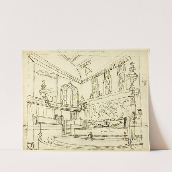 Court of Chancery, Westminster Hall (c. 1808) by Augustus Charles Pugin