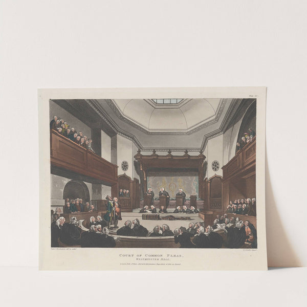 Court of Common Pleas, Westminster Hall (1808) by Thomas Rowlandson