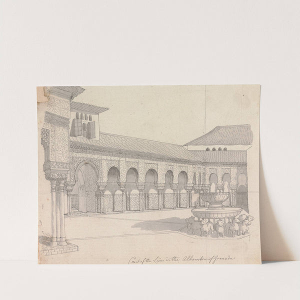 Court of the Lions in the Alhambra of Granada by Henry Swinburne