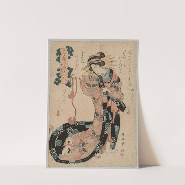 Courtesan by Utagawa Kuniyasu