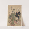Courtesan Followed by Shinso and Two Kamuro by Torii Kiyonaga