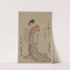 Courtesan Reading a Letter (from the series Collection of Beauties of the Green Houses) by Suzuki Harunobu