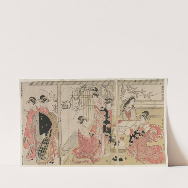 Courtesans of the Ōgiya on a Spring Outing (mid- or late 1790s) by Toyokuni Utagawa