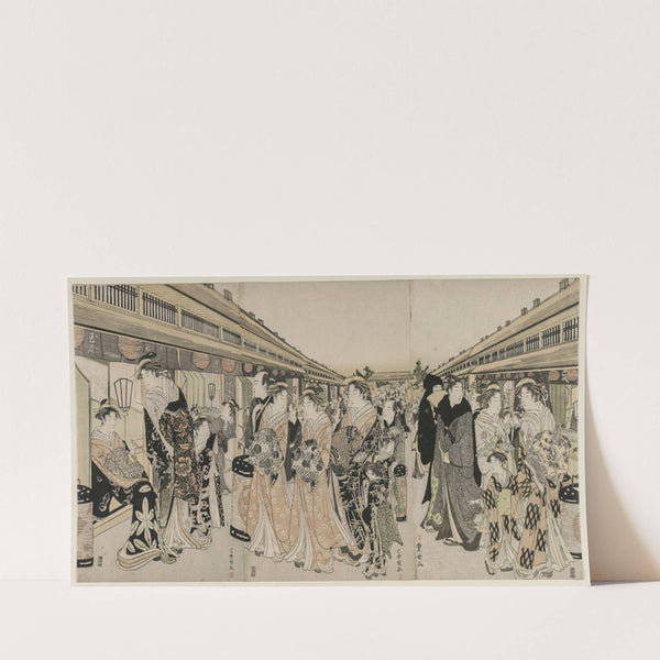 Courtesans Promenading on the Nakanocho (c. 1790) by Toyokuni Utagawa