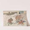 Courtier Playing a Flute to Accompany a Bugaku Dance (1810) by Kubo Shunman