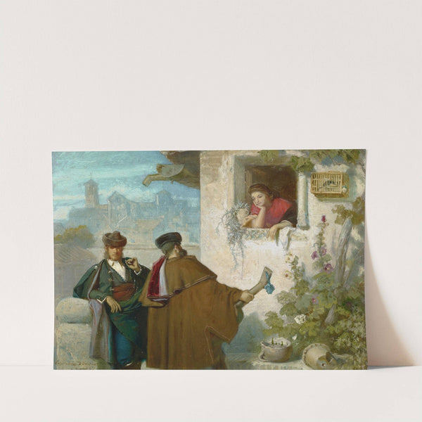 Courting (Pelando la pava) by Valeriano Domínguez Bécquer