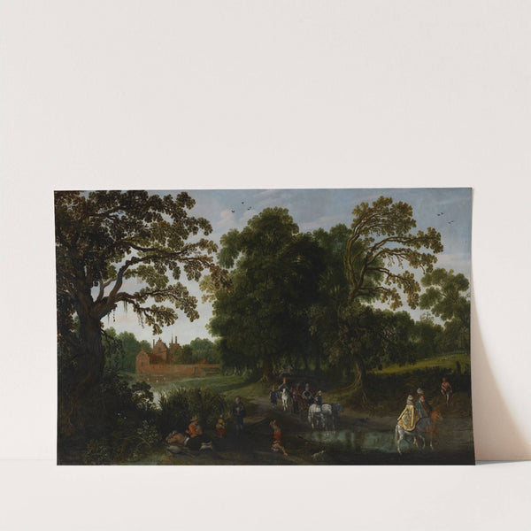 Courtly Procession before Abstpoel Castle by Esaias van de Velde