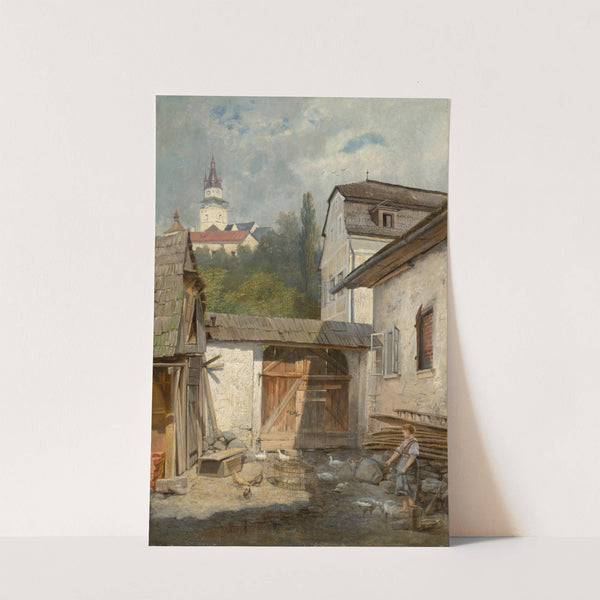 Courtyard in Kremnica by Vojtech Angyal