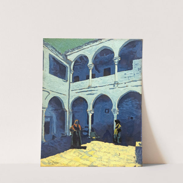 Courtyard of a Moroccan riad by Georges Gaudion