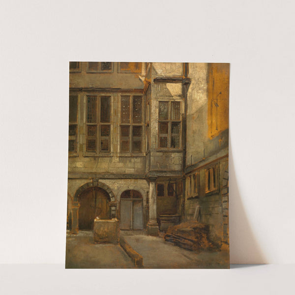 Courtyard of Antwerp Town Hall by Jan August Hendrik Leys
