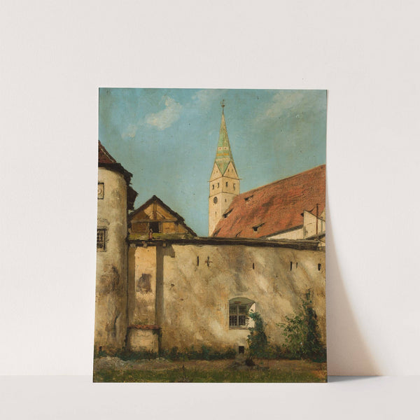 Courtyard of the castle in Pappenheim by Curt Agthe