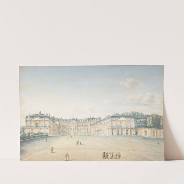 Courtyard of the Chateau de Saint-Cloud by Victor-Jean Nicolle