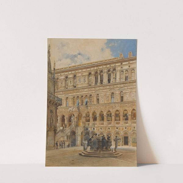 Courtyard of the Doge's Palace, Venice by Rudolf von Alt