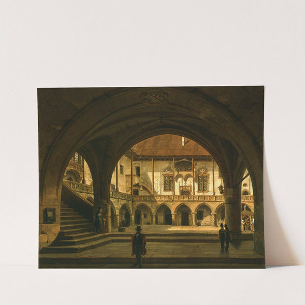 Courtyard of the Jagiellonian Library by Marcin Zaleski