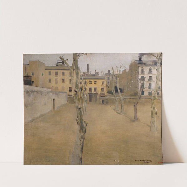 Courtyard of the old Barcelona prison (Courtyard of the 'lambs') by Ramón Casas