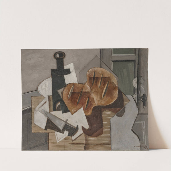 Couteau, bouteille et pain breton (1929) by Louis Marcoussis