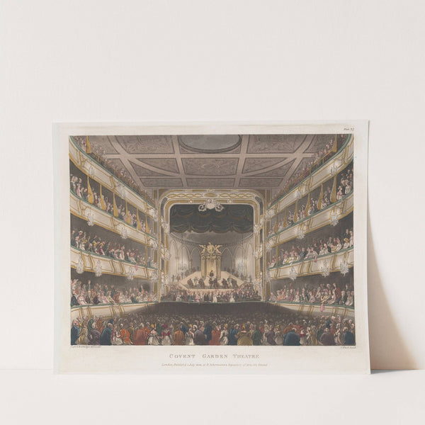 Covent Garden Theatre (1808) by Thomas Rowlandson