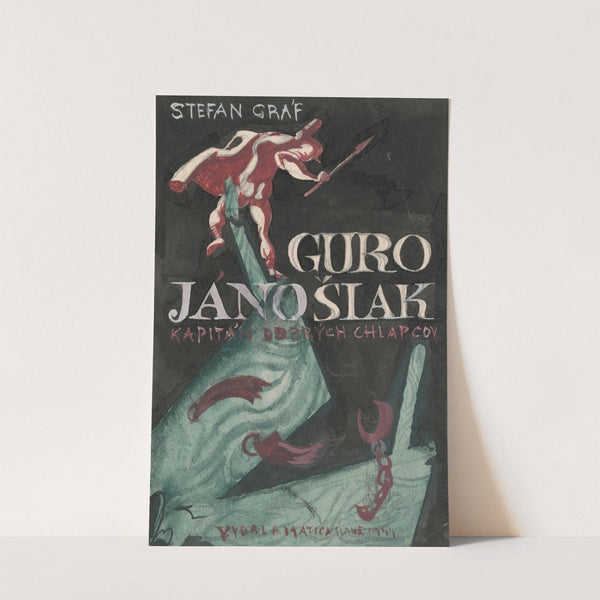 Cover Design for Štefan Gráf's Book Jur Jánošiak by Ján Novák