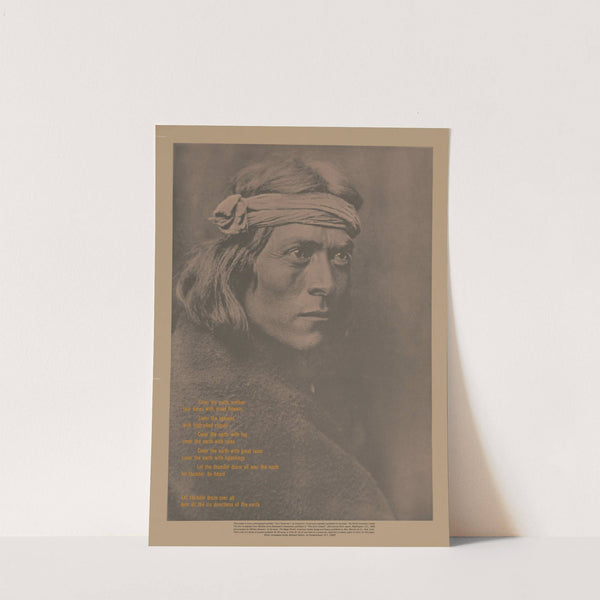 Cover my earth mother;four times with many flowers... by Edward S Curtis