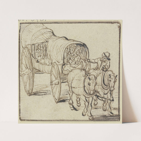 Covered cart by Jan Brueghel The Elder