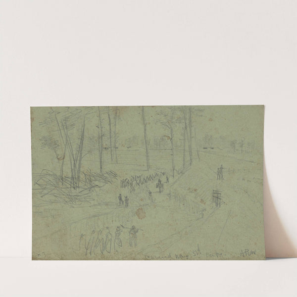 Covered way 5th Corps by Alfred Rudolph Waud