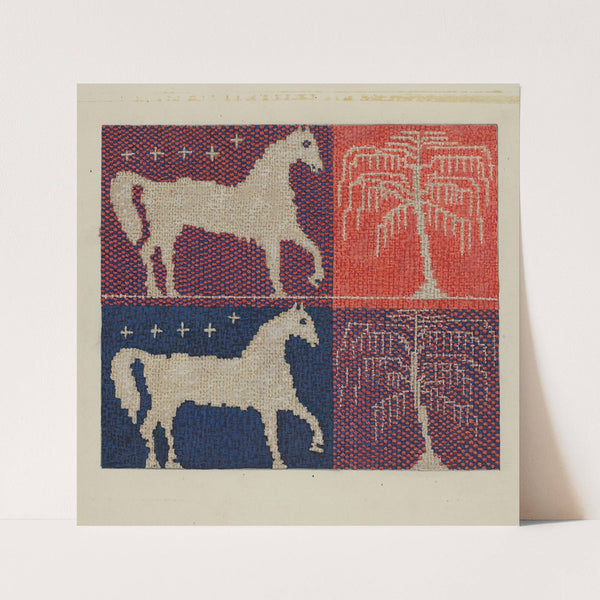 Coverlet Detail Farmer’s Fancy by Ruth M. Barnes