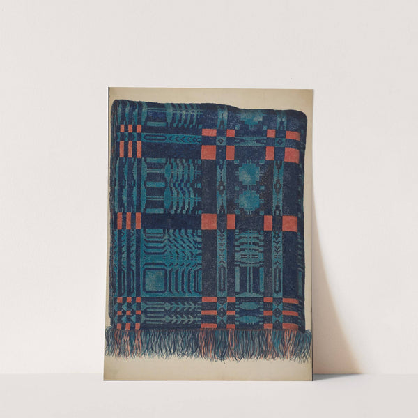 Coverlet - Pine Tree Border by Eva Wilson