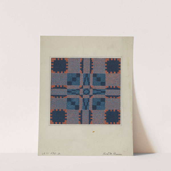 Coverlet (Reverse Side) by Ruth M. Barnes