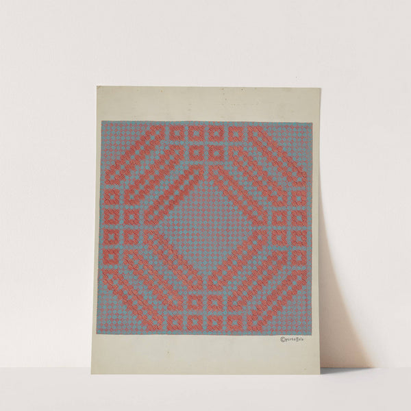 Coverlet - Section of Reverse Side by Cornelius Christoffels