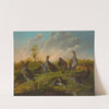 Covey Of Partridges In A Landscape by Stephen Elmer