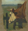 Cow (head and neck) in a pasture
