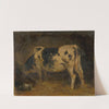 Cow in a Barn (1840–1860) by Friedrich August Matthias Gauermann