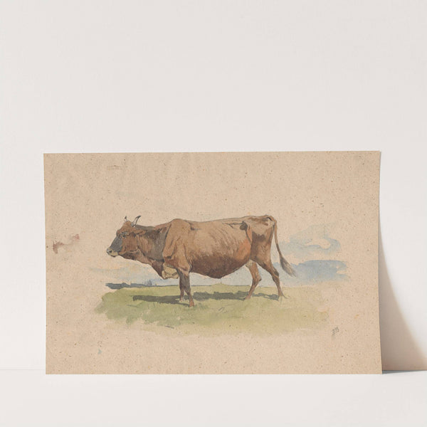 Cow in pasture (1898) by Jozef Brandt