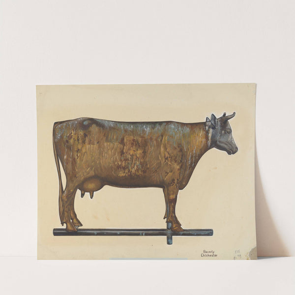 Cow Weather Vane by Beverly Chichester