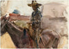 Cowboy te paard