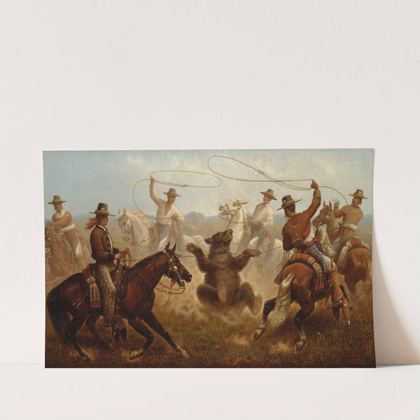 Cowboys Roping a Bear by James Walker