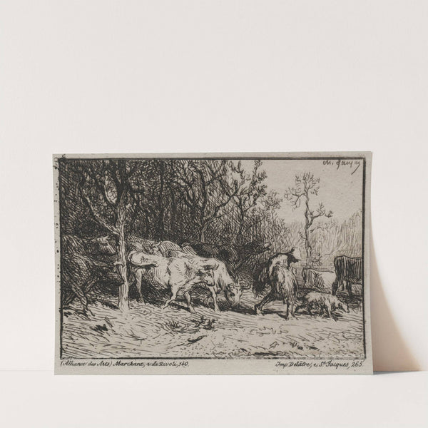 Cowherd (c. 1850–60) by Charles Emile Jacque