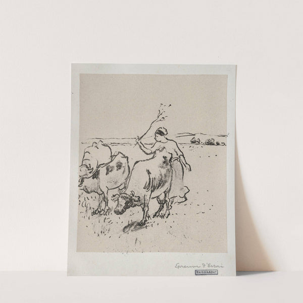 Cowherder (c. 1899) by Camille Pissarro