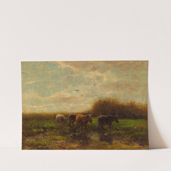 Cows at evening by Willem Maris