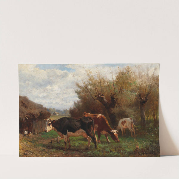 Cows Grazing by Otto von Thoren