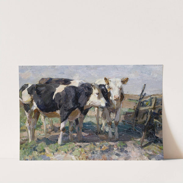 Cows In A Field (1910) by Heinrich Von Zügel