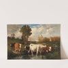 Cows in a Meadow by Émile van Marcke