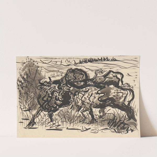 Cows in a Pasture by Arnold Peter Weisz-Kubínčan