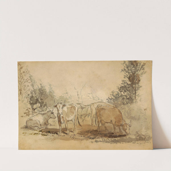 Cows in a Pasture by Winslow Homer