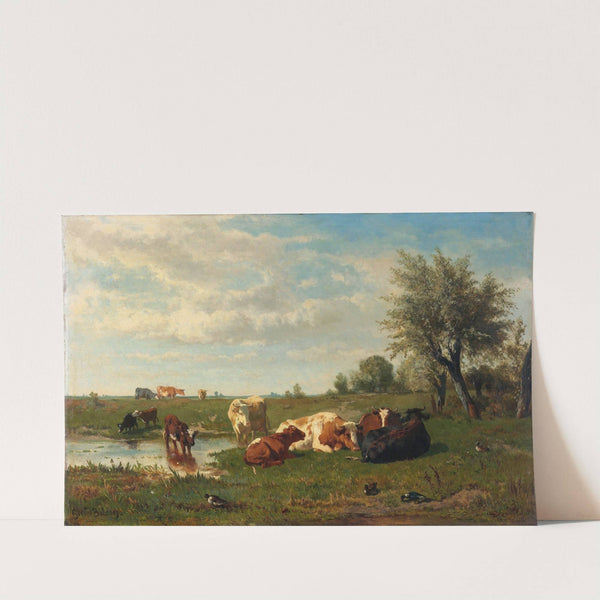 Cows in the Meadow by Gerard Bilders