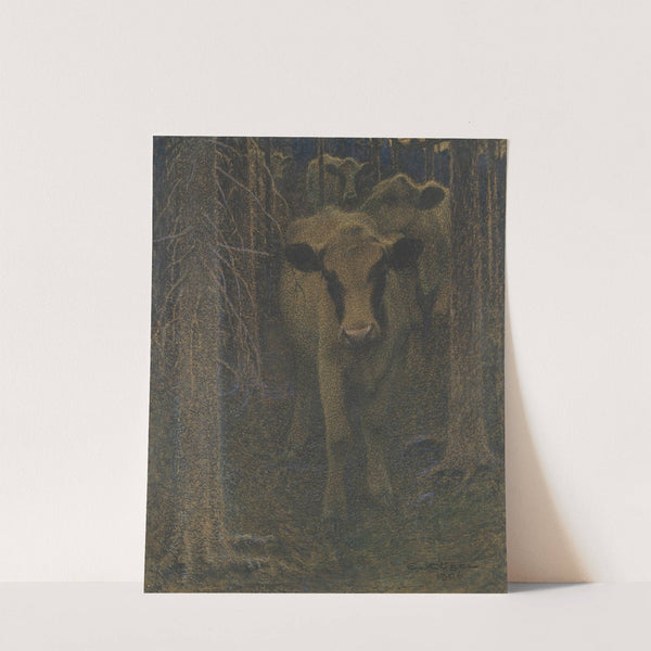Cows in the Woods by Ernst Küsel