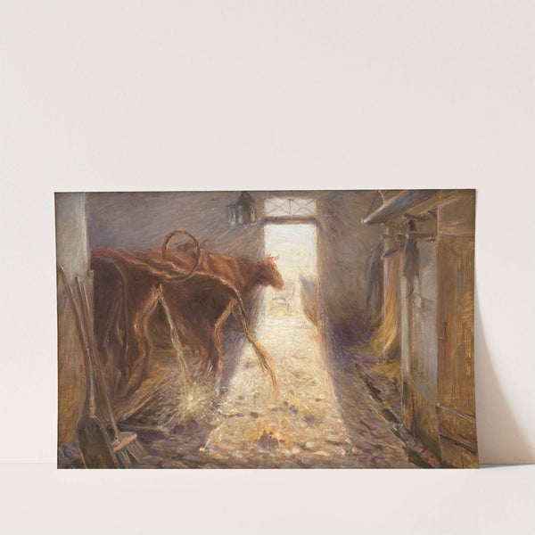 Cowshed on the Island of Saltholm by Theodor Philipsen