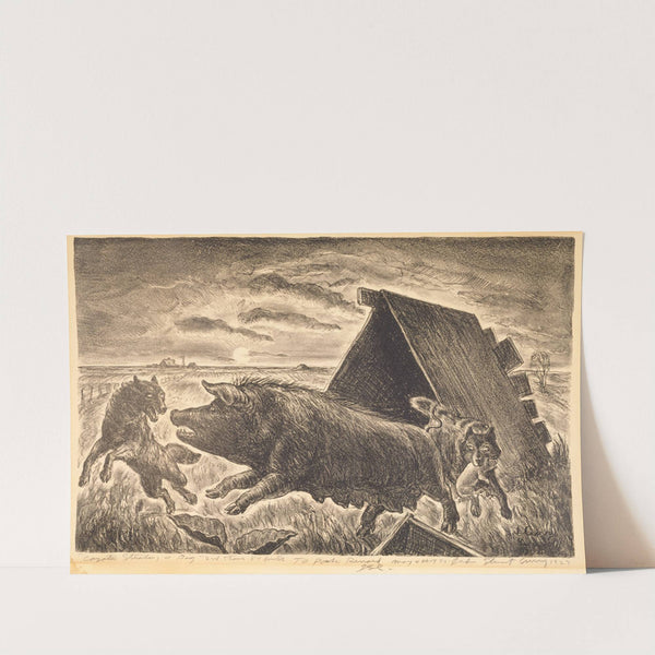 Coyotes Stealing a Pig by John Steuart Curry