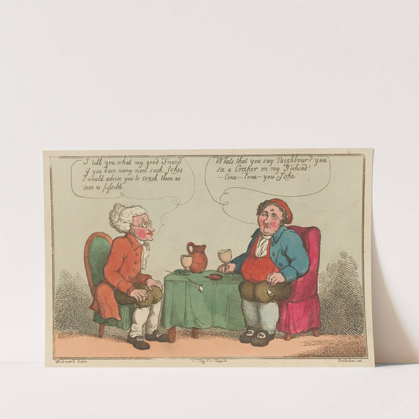 Cracking a joke!!. by Thomas Rowlandson